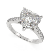 Ginevra Heart Cut Tapered Engagement Ring Setting - Nivetta